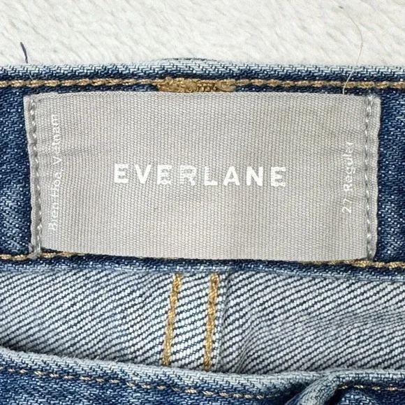 Everlane Denim Jeans Womens Size 27 Regular Wash Blue Cotton Blend Ankle - Picture 5 of 9